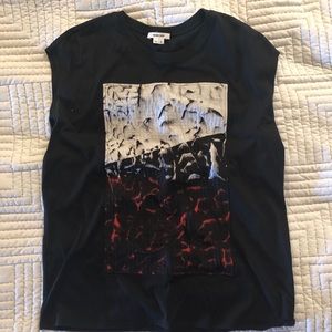 Graphic Helmut Lang muscle tee